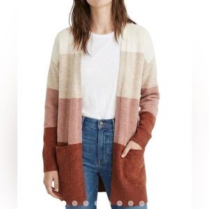 Madewell Ryder Multicolor Striped Cardigan